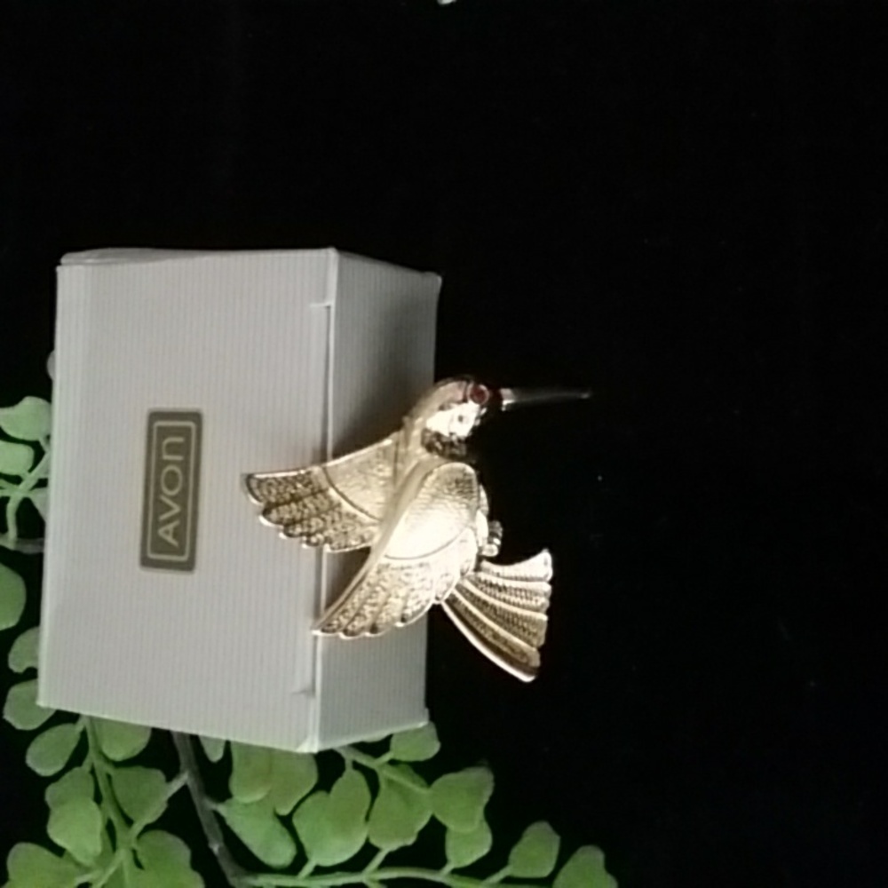 Vintage Avon Hummingbird pin - Picture 4 of 4